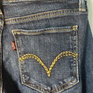 Levi’s 524 Too Superlow dark indigo boot cut jeans
